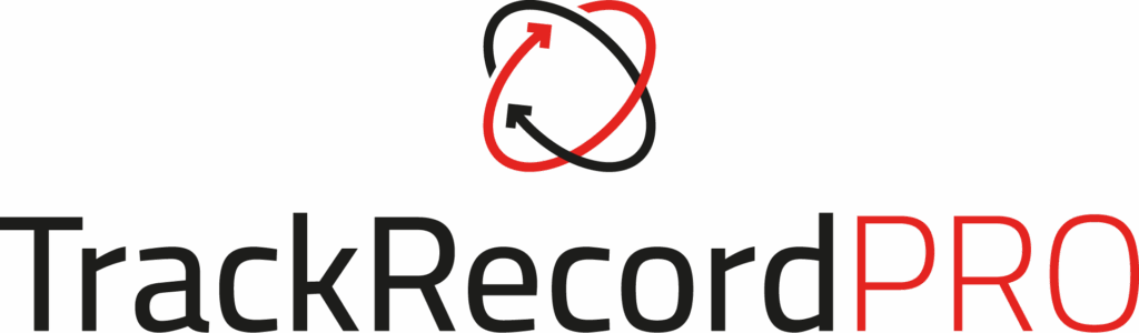 TrackRecordPRO logo stacked dark