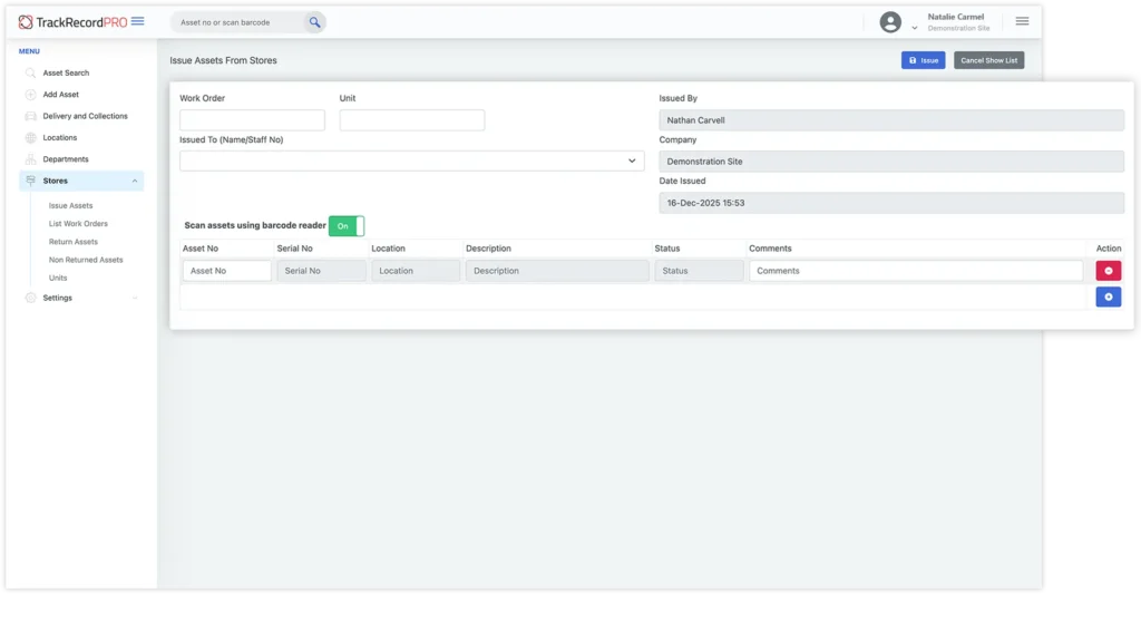 TrackRecordPRO TRP stored module